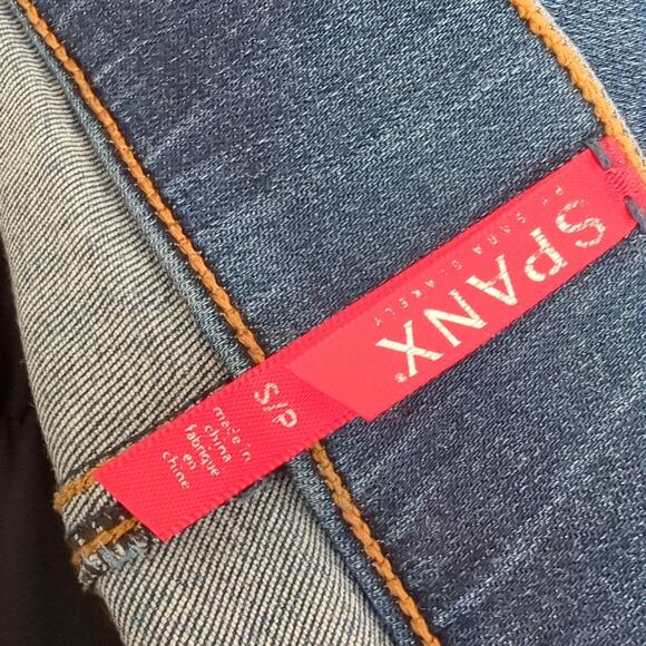 Spanx Women's Jeggings Jeans Small Pull on Stretch Skinny Distressed Pants EUC - Picture 4 of 6